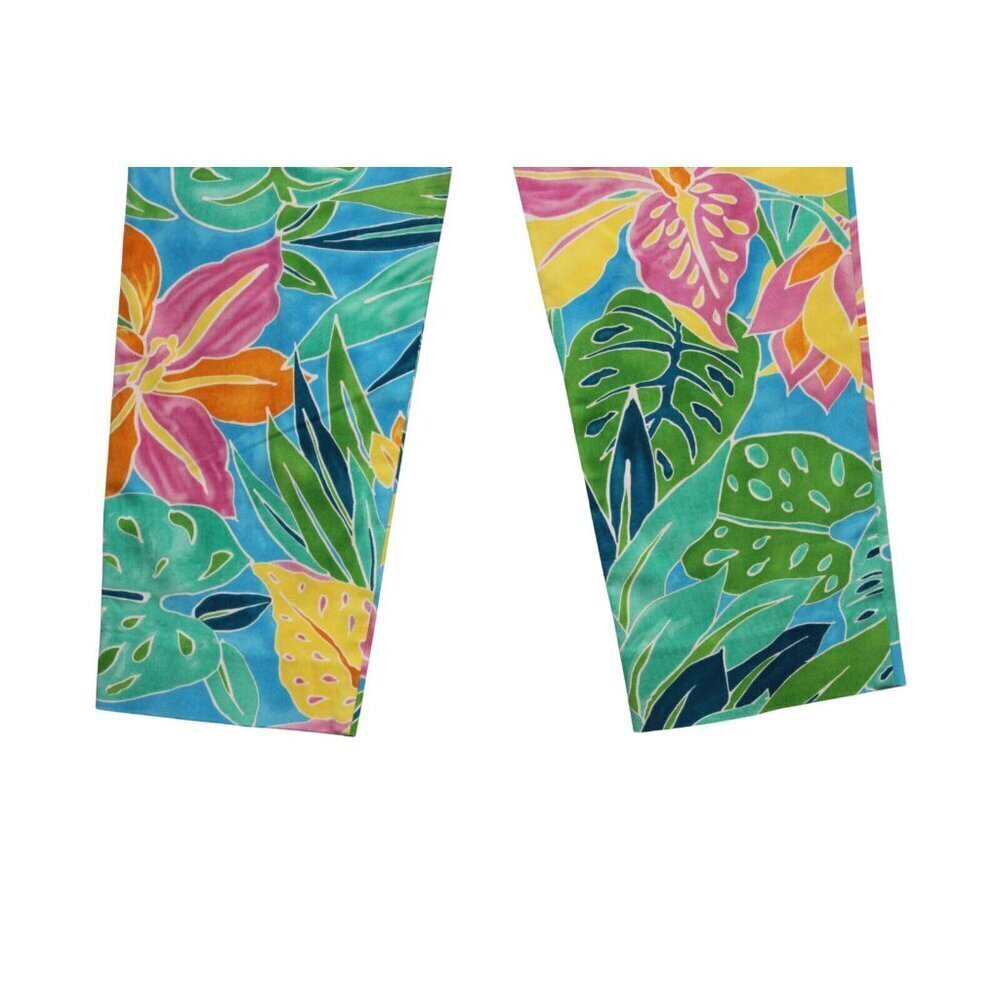 Lauren Ralph Lauren Pants Size 8 Multicolor Preppy Resortwear Tropical Beach - Picture 10 of 11
